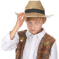 Chapeau cowboy en paille enfant