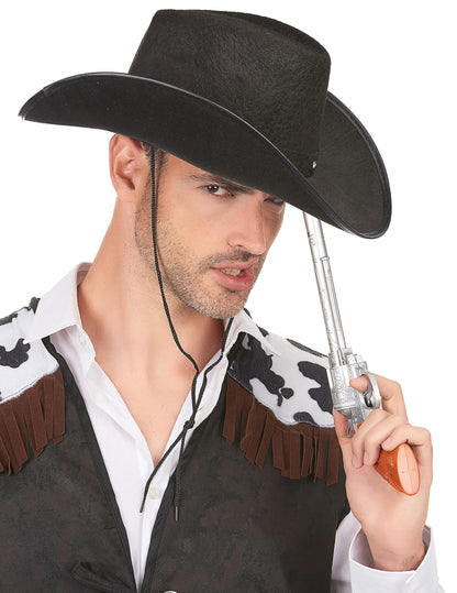 Chapeau cowboy noir adulte