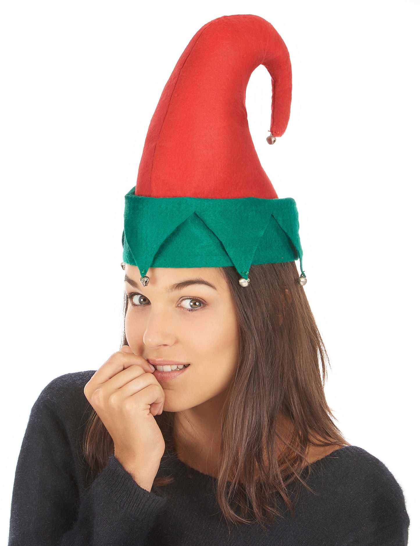 Chapeau lutin avec grelots Noël adulte