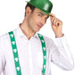 Chapeau melon vert pailleté adulte Saint Patrick