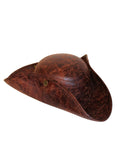 Chapeau pirate marron effet cuir adulte