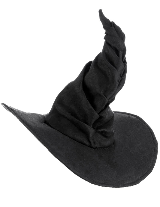Chapeau sorcière velours noir adulte