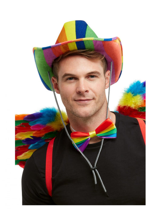 Chapeau stetson arc en ciel adulte