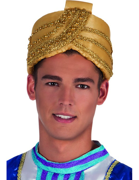 Chapeau sultan doré adulte