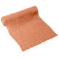 Chemin de table gaze de coton terracotta vieux rose 30 cm x 3 m