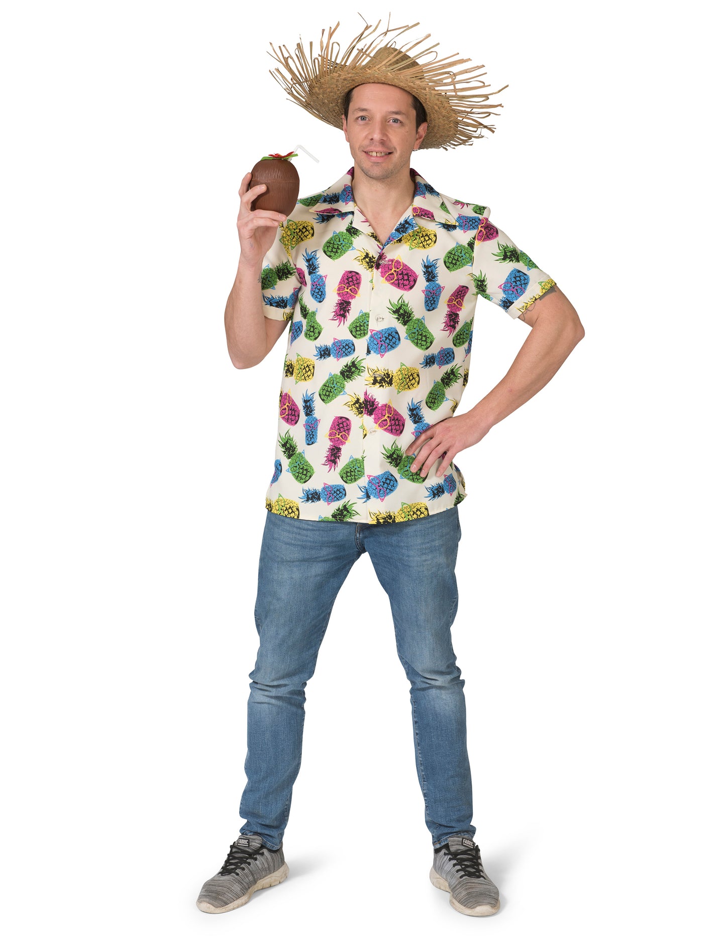 Chemise à motif ananas homme