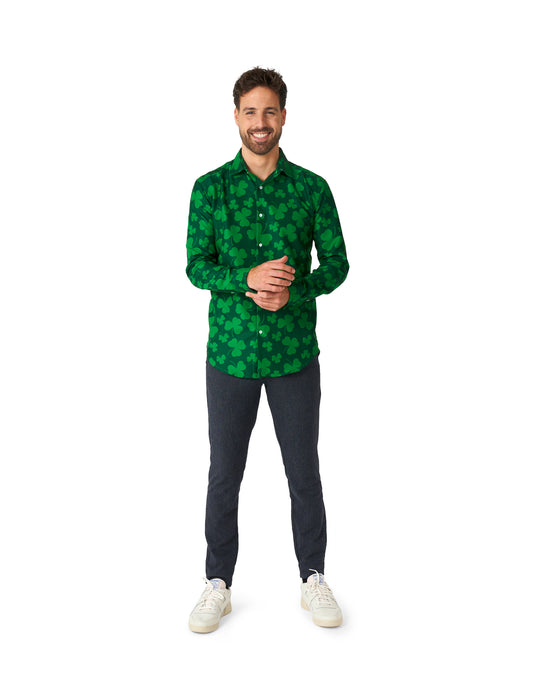 Chemise à trèfles Saint Patrick homme Suitmeister