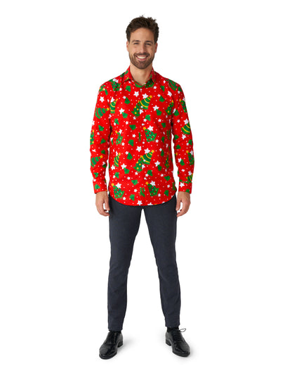 Chemise de Noël rouge à motifs Suitmeister adulte