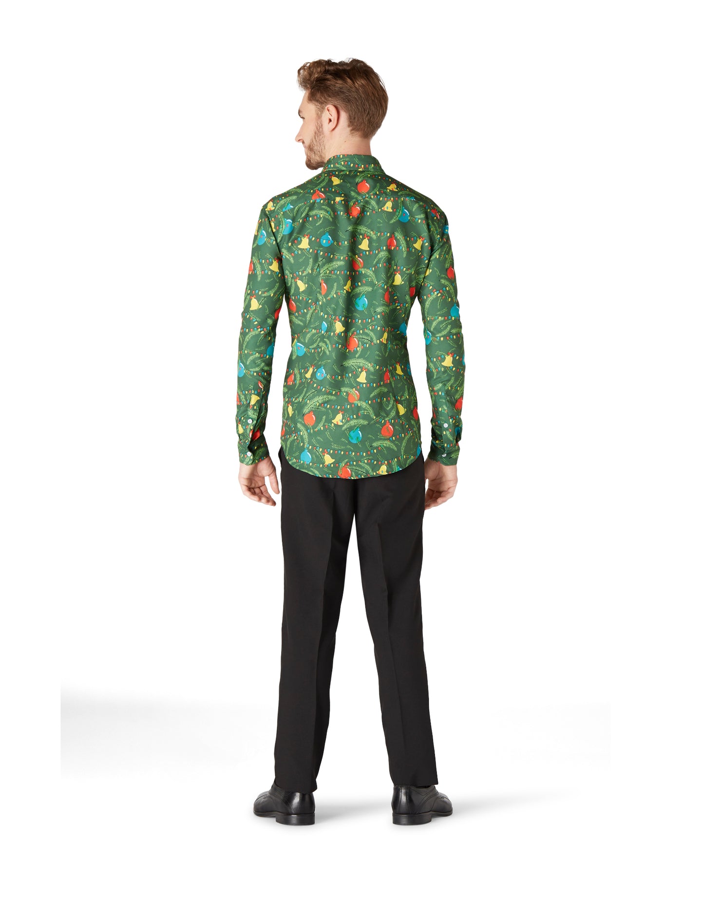 Chemise de Noël verte à motifs Suitmeister adulte