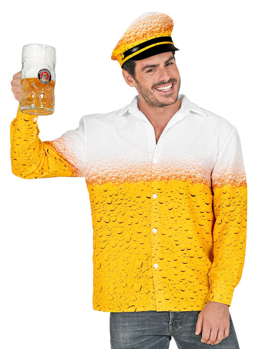 Chemise et chapeau bière adulte