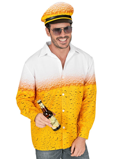 Chemise et chapeau bière adulte