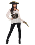 Chemise pirate ivoire luxe femme