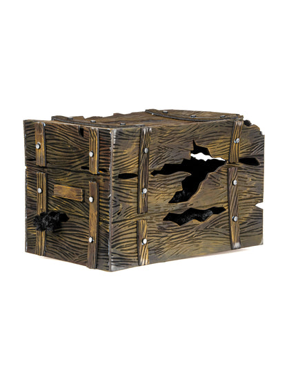 Coffre lumineux et sonore  avec créature cachée 46 X 30 cm