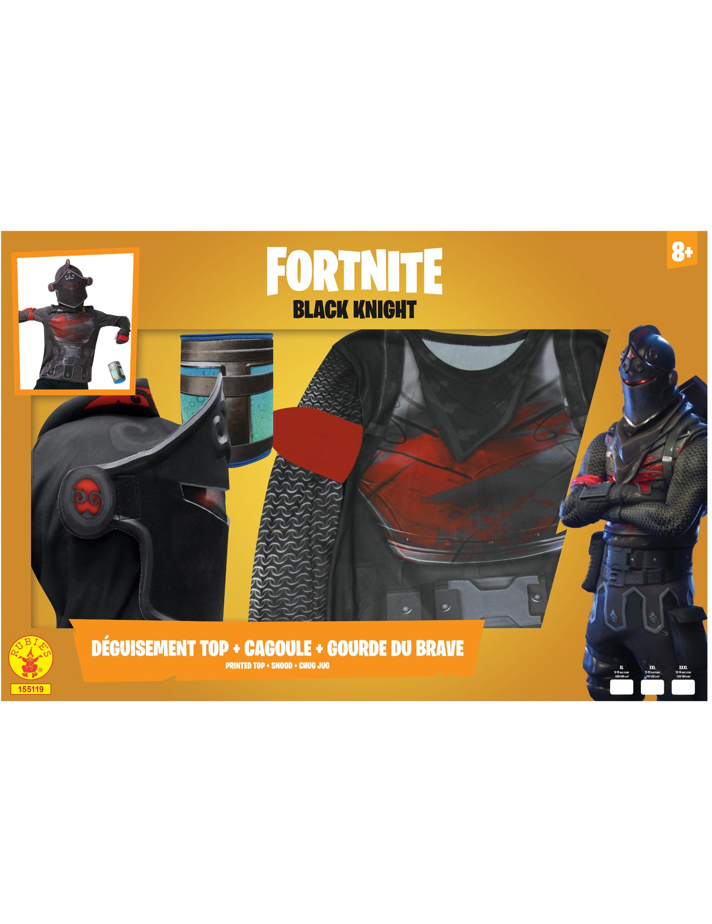 Coffret classique Black Knight Fortnite adolescent