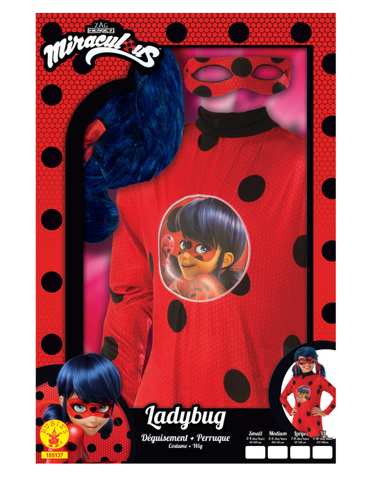 Coffret déguisement classique Ladybug fille