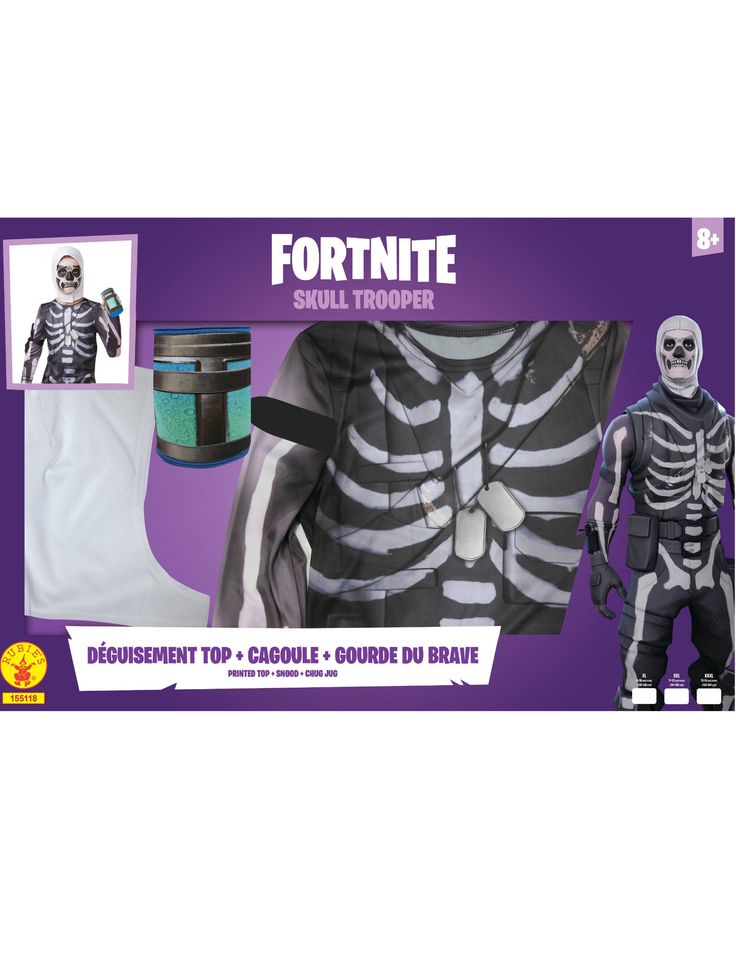 Coffret classique Skull Trooper Fortnite adolescent