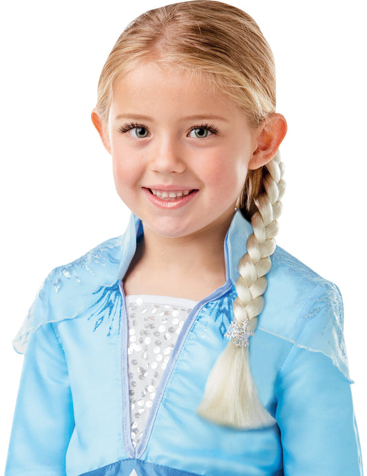Coffret déguisement et tresse Elsa La Reine des neiges 2 fille