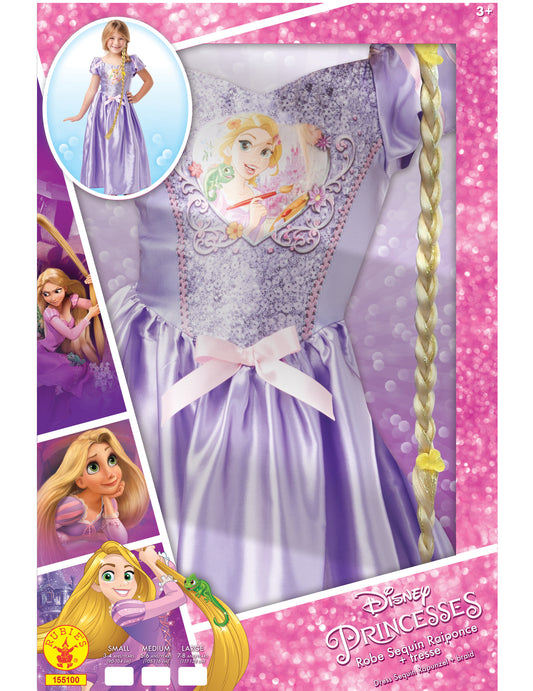 Coffret princesse Raiponce avec sequins et tresses fille