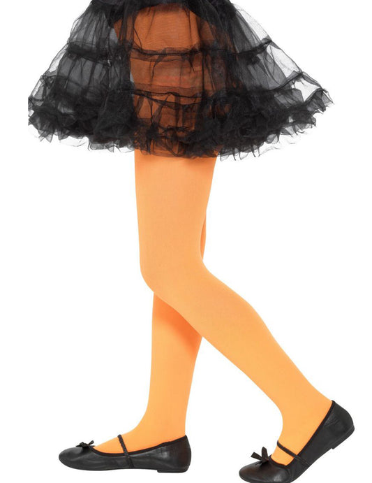 Collants opaques orange enfant