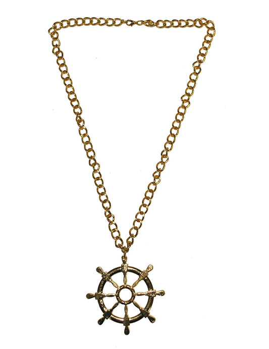 Collier doré gouvernail