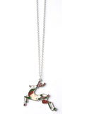 Collier fantaisie renne de Noël