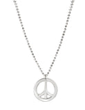 Collier hippie argent adulte