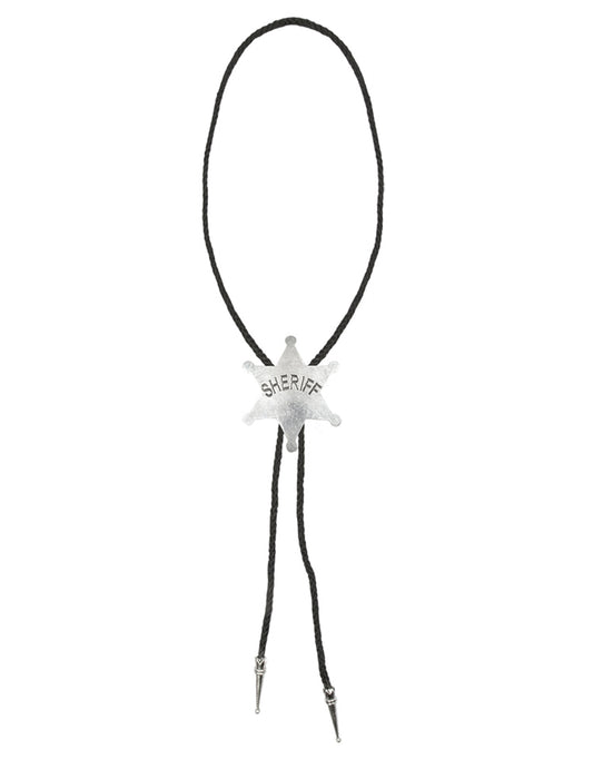 Collier shérif argenté adulte