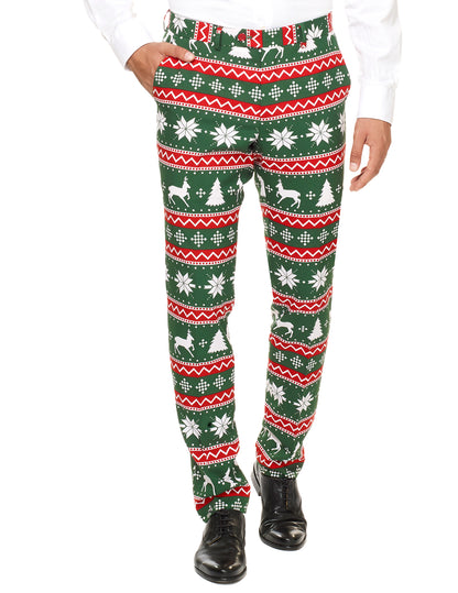 Costume Mr. Festive vert homme Opposuits