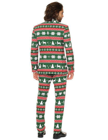 Costume Mr. Festive vert homme Opposuits