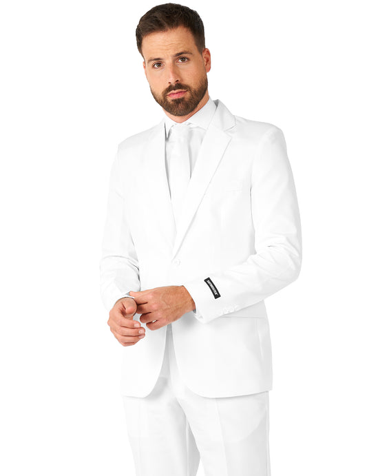 Costume Mr. Solid blanc homme Suitmeister