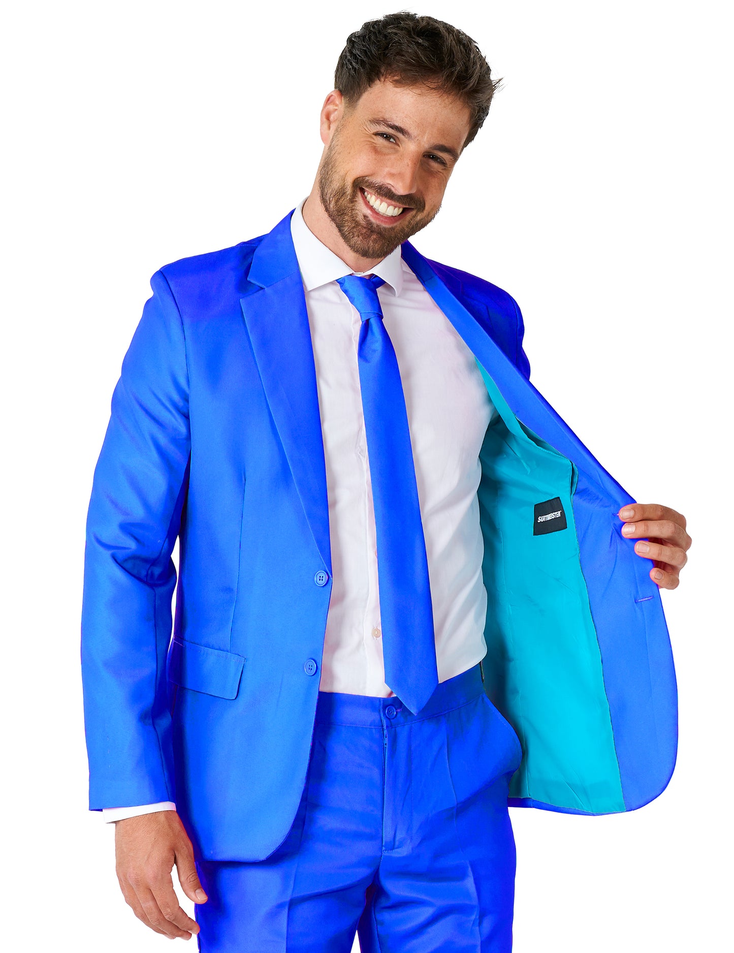 Costume Mr. Solid bleu homme Suitmeister