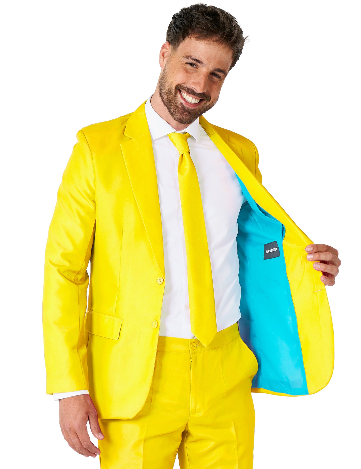 Costume Mr. Solid jaune homme Suitmeister