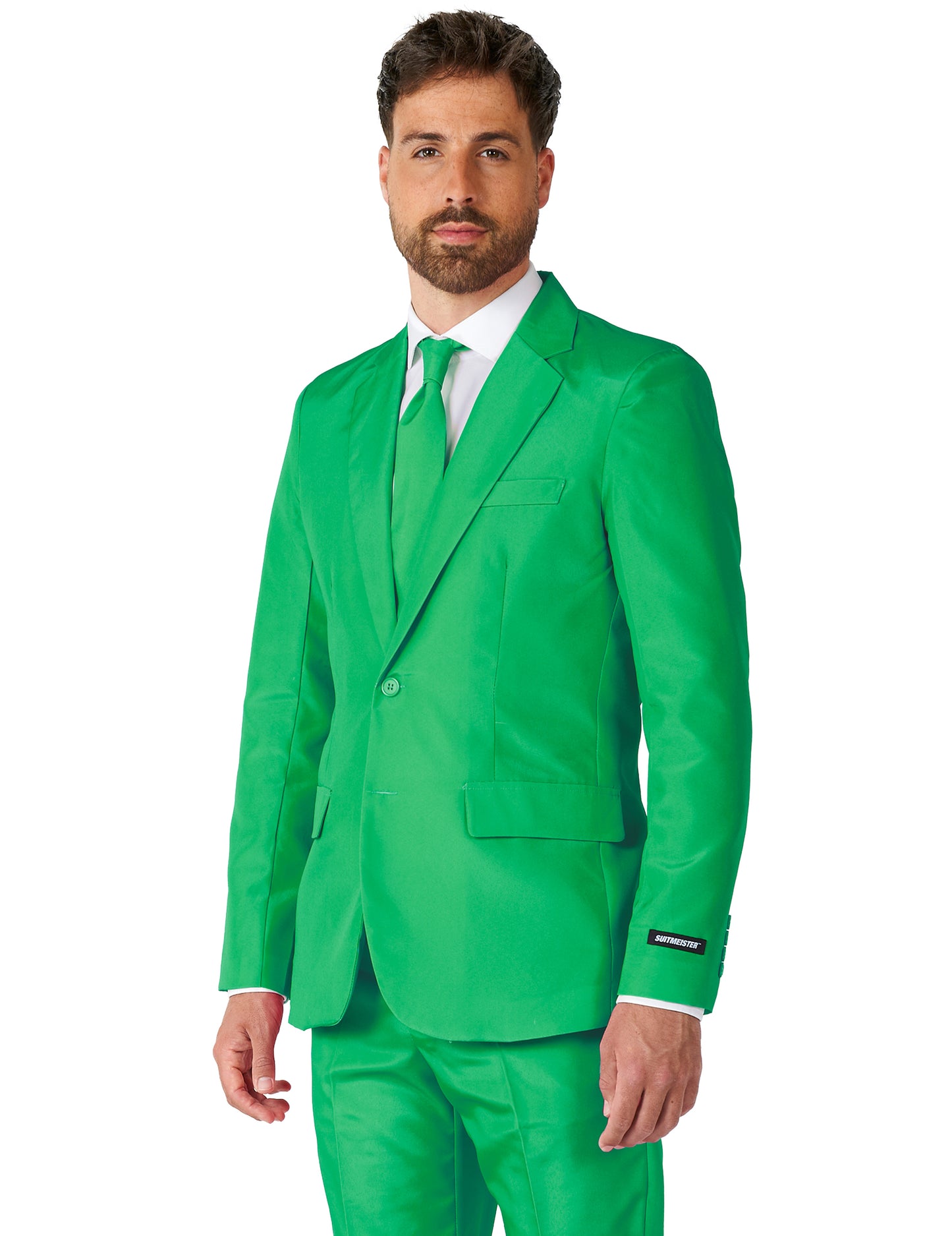 Costume Mr. Solid vert homme Suitmeister