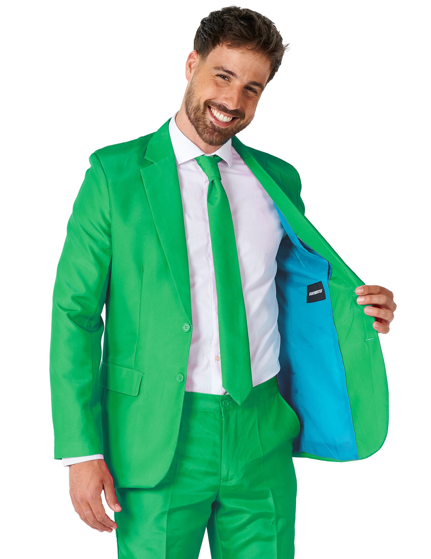 Costume Mr. Solid vert homme Suitmeister