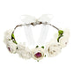 Couronne de fleurs blanches 17 cm