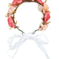 Couronne de roses et fleurs blanches adulte