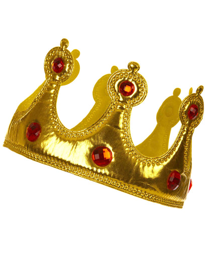 Couronne dorée souple adulte