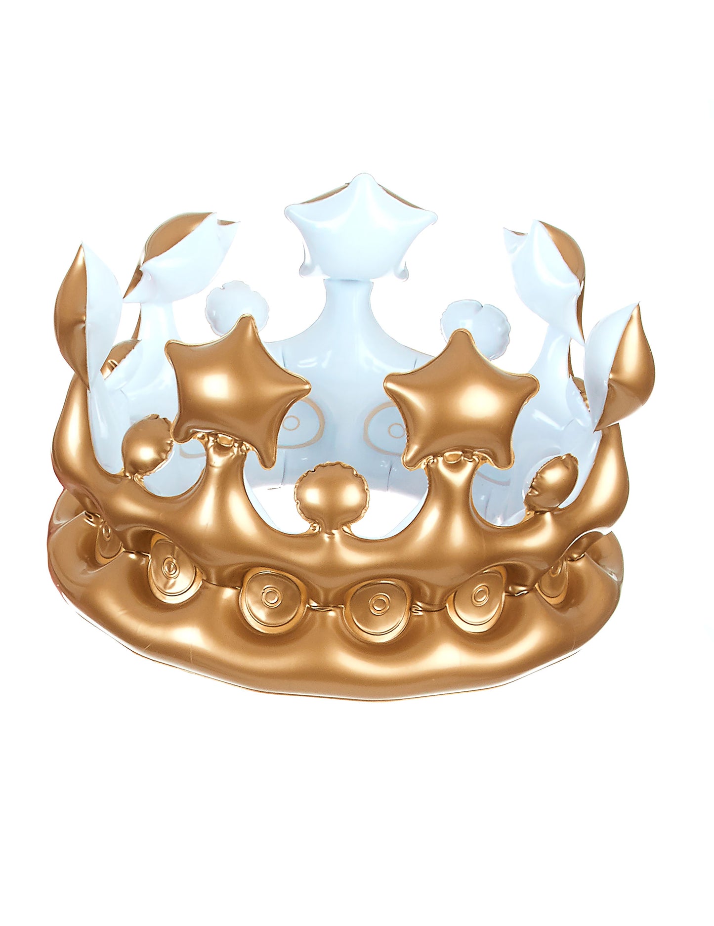 Couronne de roi gonflable or