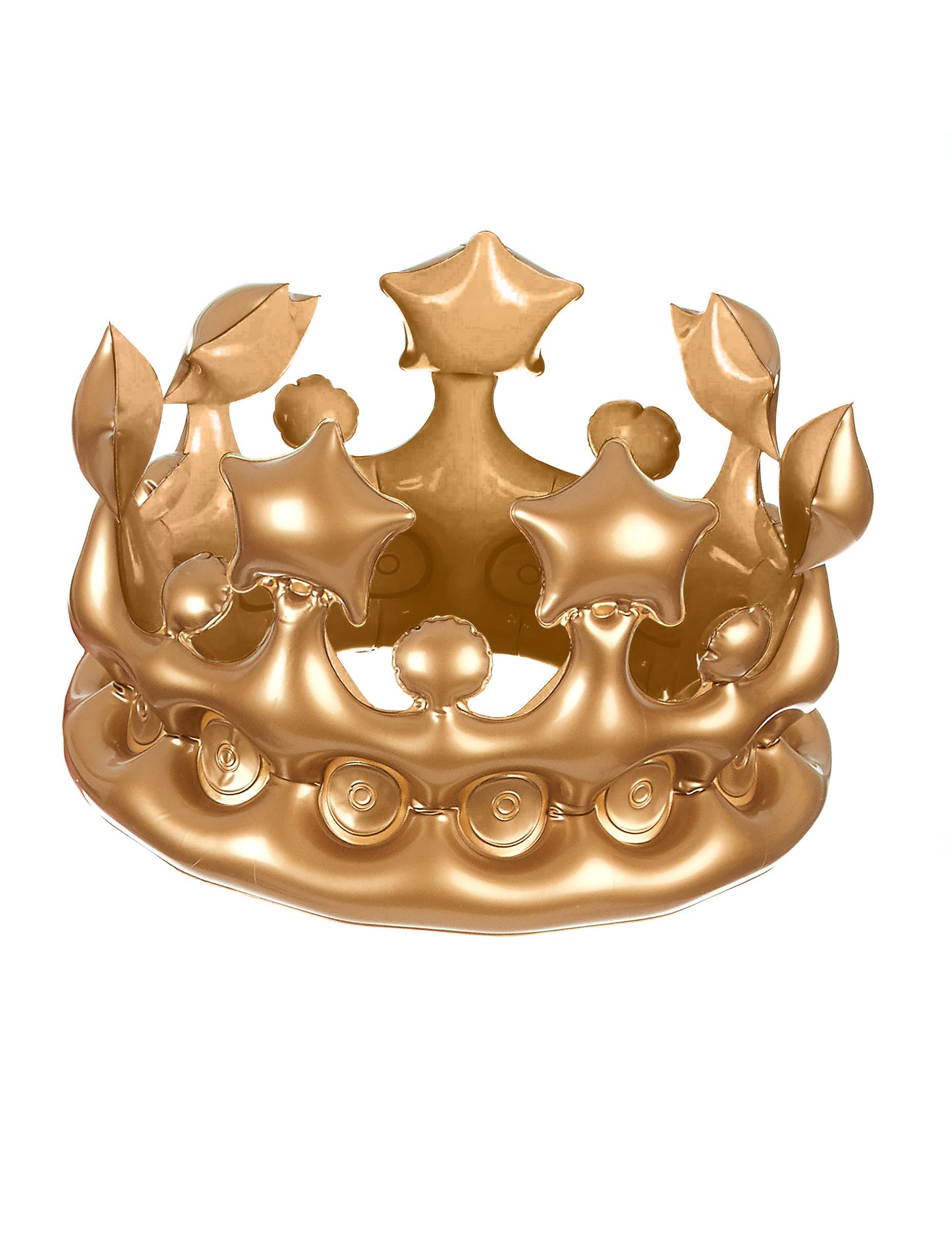 Couronne de roi gonflable or