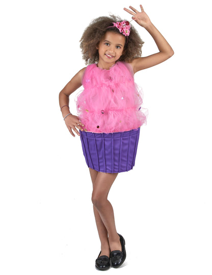 Déguisement gâteau cupcake rose fille