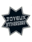 Cut-out étoile joyeux anniversaire VIP 34 x 32 cm