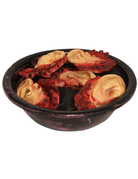 Décoration récipient avec oreilles arrachées Halloween