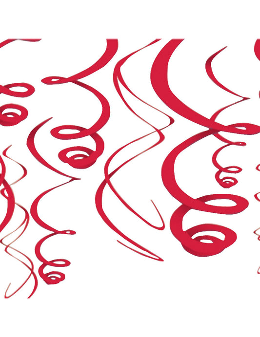 Décorations à suspendre rouge