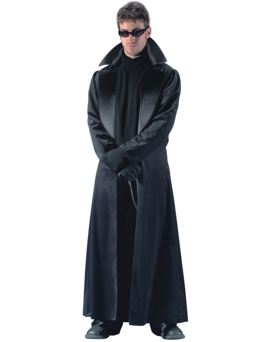 Déguisement manteau long noir homme