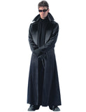 Déguisement manteau long noir homme