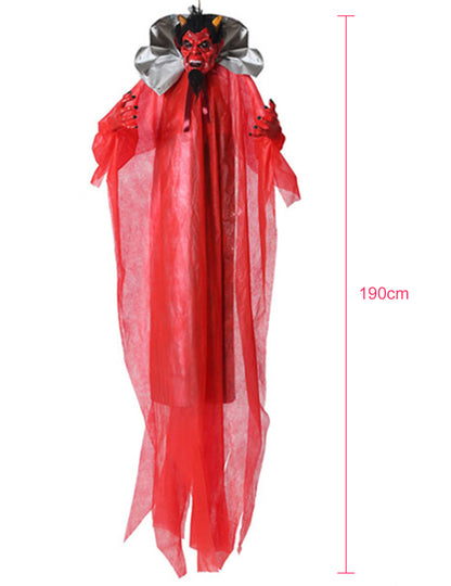 Décoration animée et lumineuse démon 190 cm