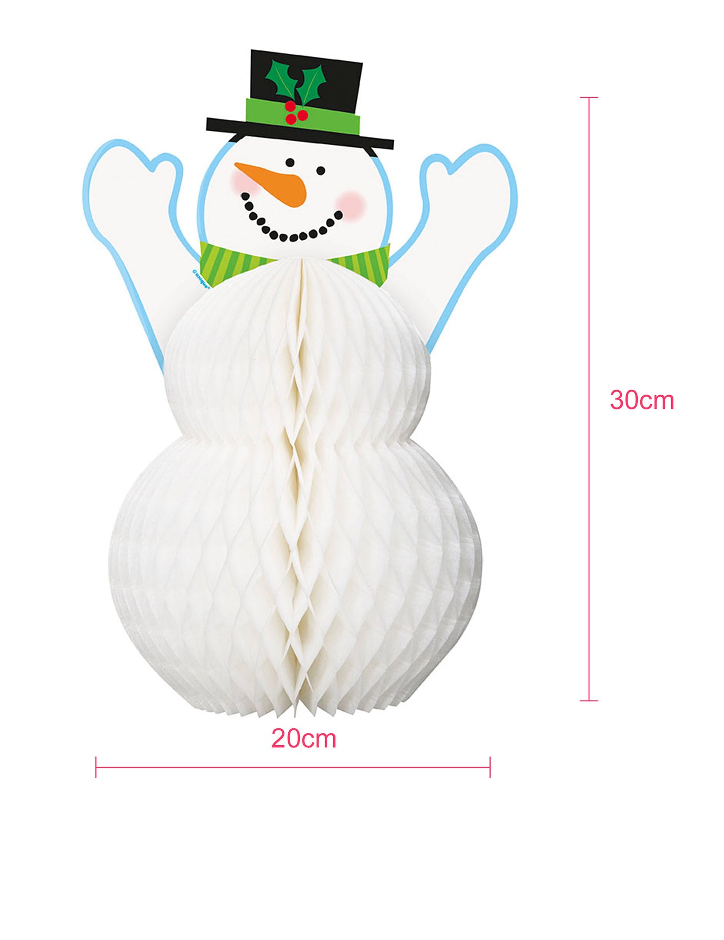 Décoration Bonhomme de neige 30 cm