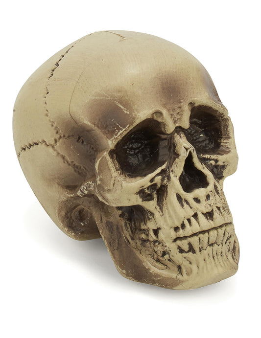 Décoration crâne plastique 18 cm