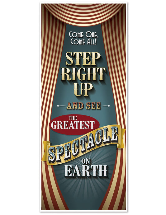 Décoration de porte Cirque Vintage 76 x 182 cm