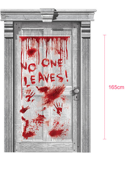 Décoration de porte ensanglantée 165 x 85 cm